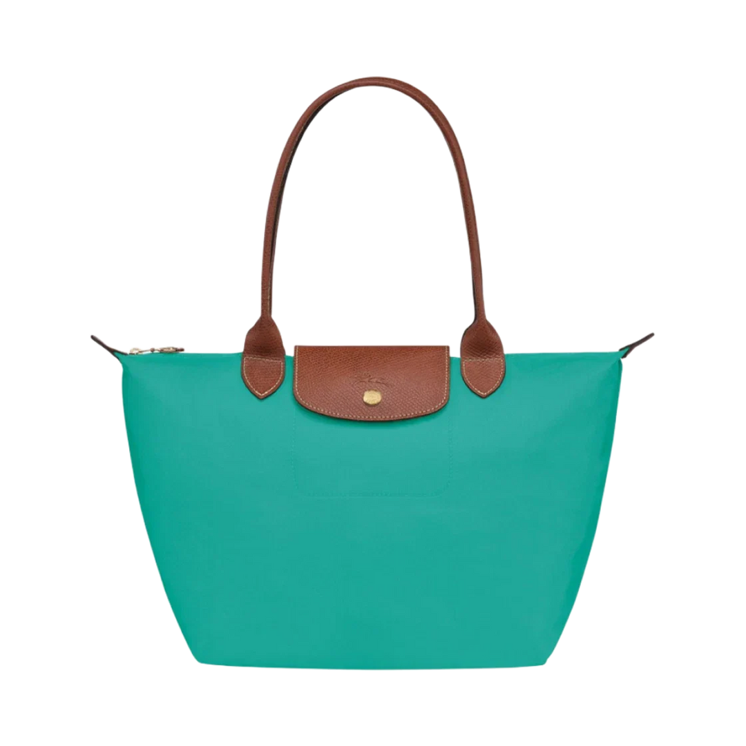 Longchamp - Large Le Pliage Tote, Turquoise